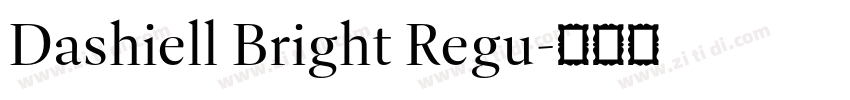 Dashiell Bright Regu字体转换